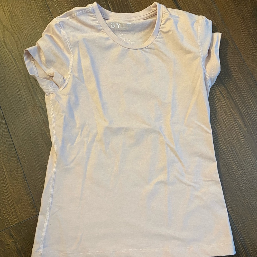 Baby pink BYLT short sleeve tee